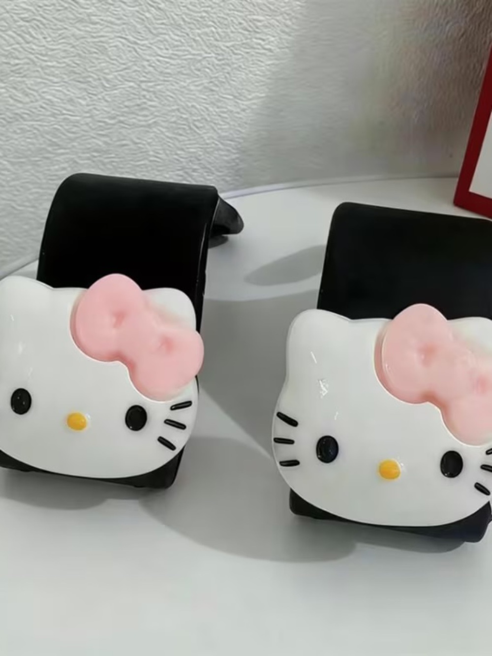 Hello Kitty Car Headrest Hooks 2pc Set 💗 Cute HK Seat Back Hangers